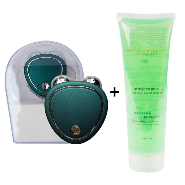 Gel de massage facial EMS pour ligne en V, lifting du visage, double ruisseau, appareil de beauté à microcourant, anti-déformable, raffermissement de la peau, soins – Image 3