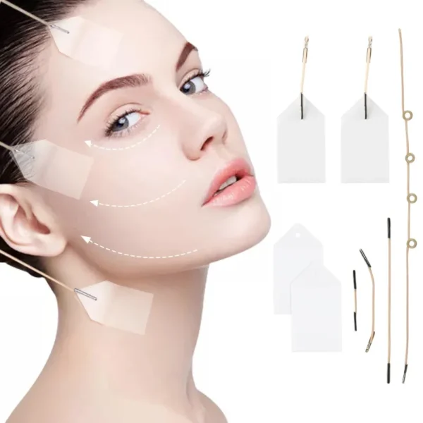 Autocollants Fins Invisibles en Forme de V, Lifting Rapide du Visage, Cou, Yeux, Double Menton, Déformable, Ruban Adhésif de Maquillage, 40 Pièces/Ensemble