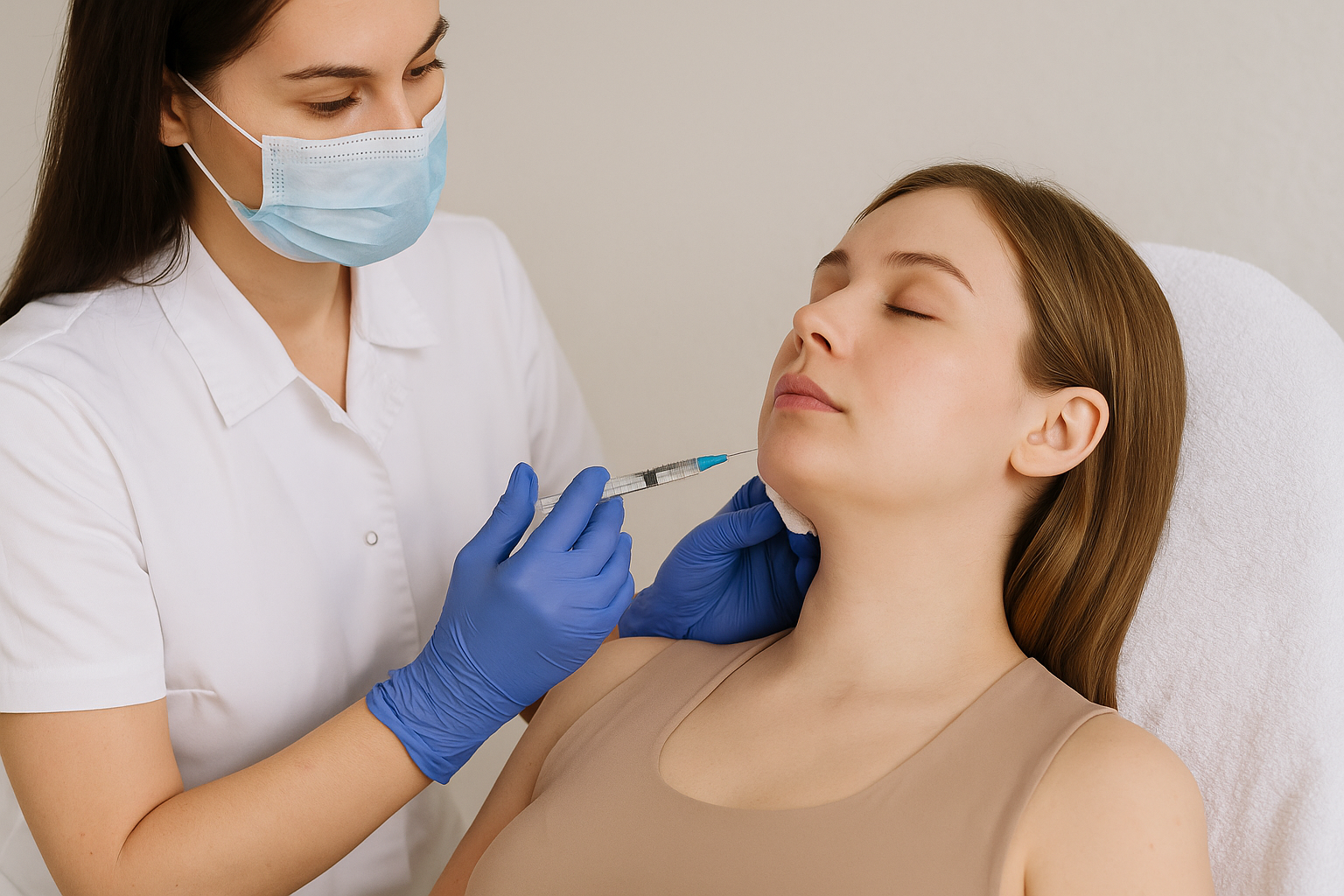 Jawline fillers (acide hyaluronique) : camoufler un double menton sans enlever de graisse