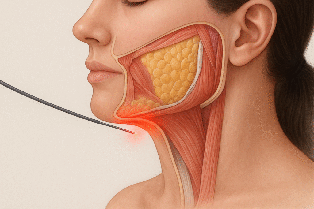 Endolift laser : la technique nouvelle génération pour le double menton 3 Illustration: Comment fonctionne la technique Endolift ?