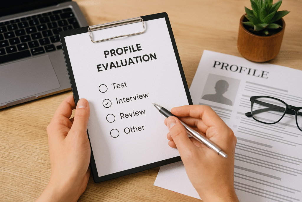 Plan médical complet pour éliminer un double menton selon ton profil 3 Illustration: Évaluation de votre profil : choisir la méthode adaptée